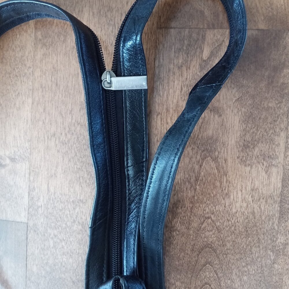 SMALL LEATHER BACKPACK - Picture 14 of 16